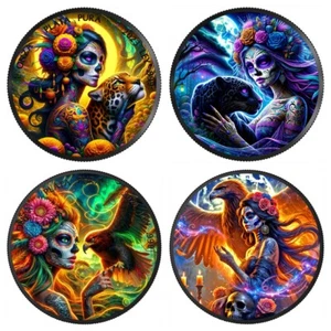 Mexico Dia de los Muertos Special Edition 2024 & 2025 Set 2 x 1 oz silver coins - Imagen 1 de 9