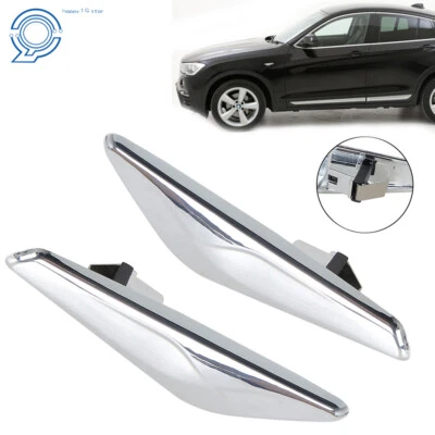 Ajuste para BMW F25 F26 2013-2017 guardabarros delantero acabado cromado lado derecho e izquierdo Foto 1 de 4