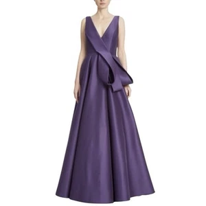 BADGLEY MISCHKA Purple Dress, AU/UK 6 US 2, BNWT Violet Loop Ballgown Pleated - Picture 1 of 23