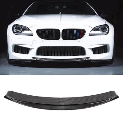 Real Carbon Fiber Drill on Front Lip For 12-18 BMW F12 F13 F06 M6 Stock Bumper - Imagem 1 de 4