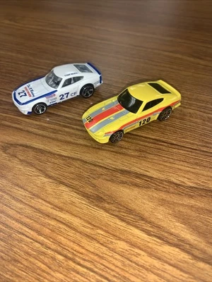 Hot Wheels DATSUN 240Z Yellow And White Lot Of 2 Loose - Image 1 of 4