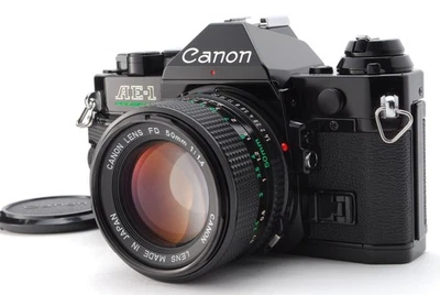 【MINT-】Canon AE1-P Program Ae1p 35mm SLR Film Camera New FD 50mm f/1.4 Lens - Image 1 of 4