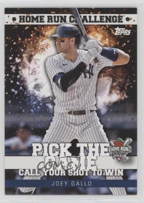 2022 Topps Series 2 Home Run Challenge Code Card Scratched Joey Gallo #HRC-21 - Image 1 of 2