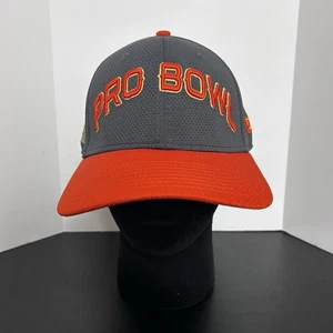 NFL Pro Bowl Mütze Cap New Era 39Thirty grau orange Flex Fit M/L Spellout Patch - Bild 1 von 11