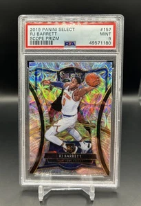 2019 Panini Select #157 RJ Barrett Rookie Premier Scope PSA 9 Mint Knicks - Picture 1 of 2
