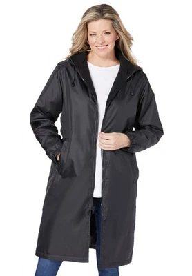 Impermeable de longitud media talla grande Woman Within Foto 1 de 4