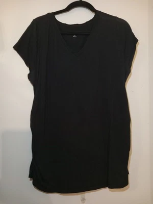 Camisa de maternidad Liz Lange XXL para mujer suave cómoda negra Foto 1 de 3