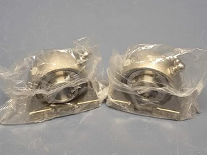 Lot of 2 GRB SPA205 Stainless Locking Tap Base Pillow Block 1" Bore SSUC205-16 - Picture 1 of 8