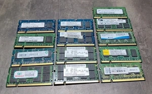 Job lot X 13 1 GB (13gb) Laptop Memory Ram - Afbeelding 1 van 3