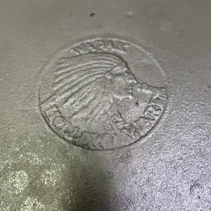 Antique WAPAK INDIAN LOGO Hollow Ware Heat Ring Cast Iron Skillet No 8 Restored - Picture 1 of 12