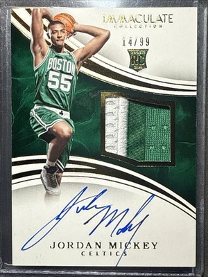 2015 Panini Immaculate Jordan Mickey TRUE RPA /99 Rookie Patch Auto RC CELTICS - Image 1 of 3