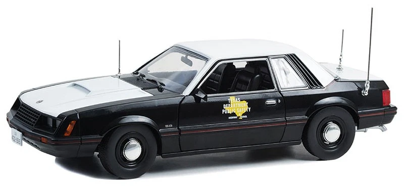GREENLIGHT,1982 FORD Mustang SSP Texas Department of Public Safety, 1/18, GRE... - Image 1 of 1