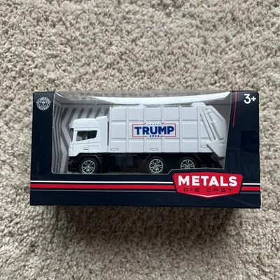 Camión de basura retroceso Donald Trump MAGA metal fundido a presión 1:64 sellado de fábrica Foto 1 de 4