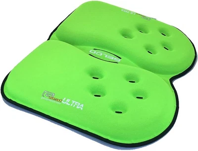 Cojín de asiento de gel ortopédico y espuma GSeat ULTRA para coxis, respaldo - verde Foto 1 de 4