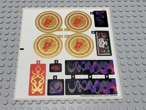 New LEGO Sticker Sheet Only 70728 Battle for Ninjago City Ninjago - Picture 1 of 1