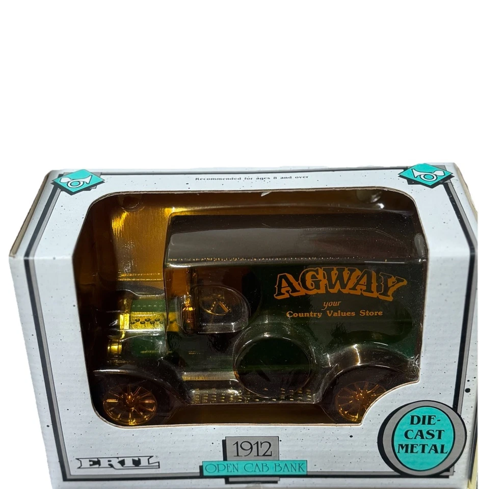 ERTL 1929 cabina abierta camión banco Agway Country Store dicast metal banco de monedas Foto 1 de 1