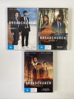 Broadchurch | Coleção Série Completa 1-3 1 2 3 - DVD MUITO BOM ESTADO Região 4 - Imagem 1 de 3