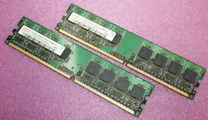 Hynix 1GB (2X512MB) 1Rx8 PC2-4200U DDR2 Desktop Memory Ram HYMP564U64CP8-C4 - Picture 1 of 1
