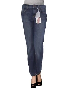 Alysi Damen Jeans Denim Blau Bein an Baumwolle 5 Taschen Hose - Bild 1 von 24