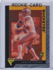 Tarjeta de novato Justin Fields 2020 Panini FLUX DRAFT PICKS fútbol americano RC Chicago Bears - Imagen 1 de 2