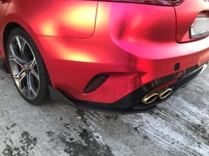 Rear Bumper Canard Wing Cup Splitters Body Kit 2PC For 2018~2021 Kia Stinger - Picture 1 of 7
