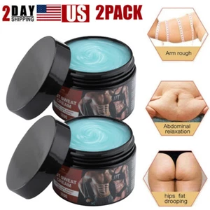 2x Anti Cellulite Fat Burner Loss Weight Belly Slimming Cream Body Sweat Hot Gel - Picture 1 of 14