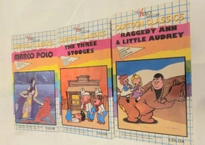 3 New Sealed VHS Bancorp Cartoon Classics. 3 Stooges, Raggedy Ann, Marco Polo - Picture 1 of 7