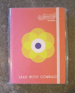 Pink/peach Notebook 5x7 Journal-Women@facebook-Lead with Courage - NEW - Picture 1 of 3
