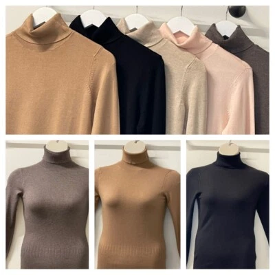 DOROTHY PERKINS Ladies Long Sleeve Roll Neck Jumper Sizes 6-18 5 Colours - Image 1 of 4