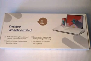 Desktop Whiteboard Glass Dry Erase White Board Desk Computer Buddy - Picture 1 of 7