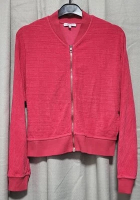 Chaqueta ORLEBAR BROWN Diseñador Damas Rosa Cremallera Completa Top Logo Pestaña Mediana  Foto 1 de 4