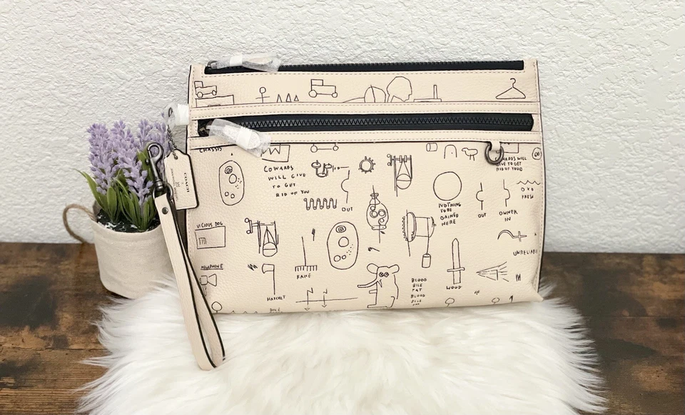 Coach X Jean-Michel Basquiat Carryall Pouch - Beige