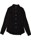 ROCCOBAROCCO Womens Crazy Pattern Shirt IT 44 Medium Black Cotton AC08