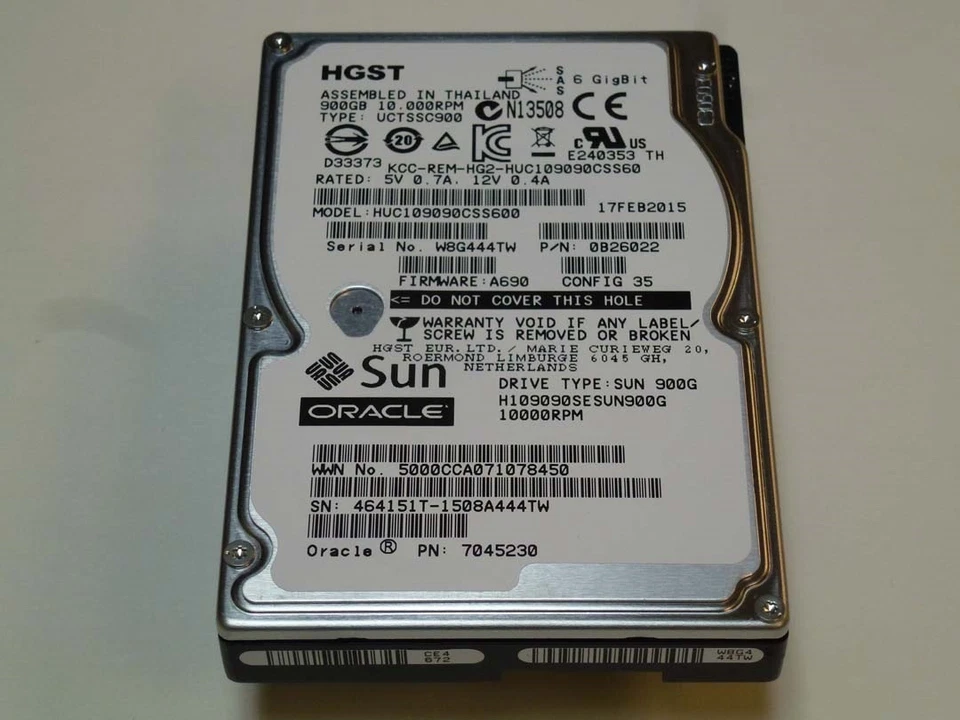 Oracle Sun 7045230 900GB 10000 RPM SAS Disk Drive (Tested,Warranty - Image 1 of 1