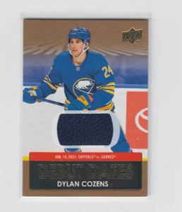 21/22 UD S1  Buffalo Sabres Dylan Cozens Debut Dates GUJ card #DD-3 - Bild 1 von 2