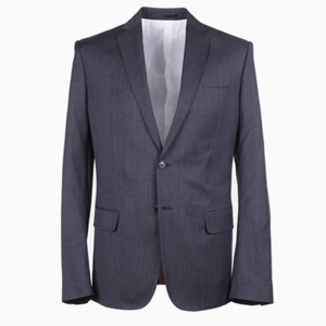DSquared2 Extra-Slim 'Paris' Charcoal Gray Pin Stripe Wool Suit 42R (Eu 52) NWT - Picture 1 of 12