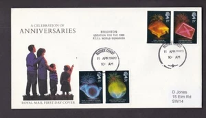 1989 Anniversaries SUSSEX COAST relevant cds cancel - Picture 1 of 1