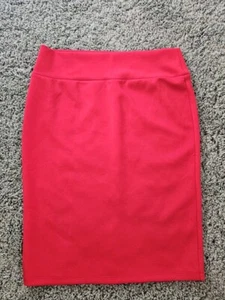 Women's INC International Concepts Red Scuba Pull On Pencil Skirt Large NWOT - Bild 1 von 3