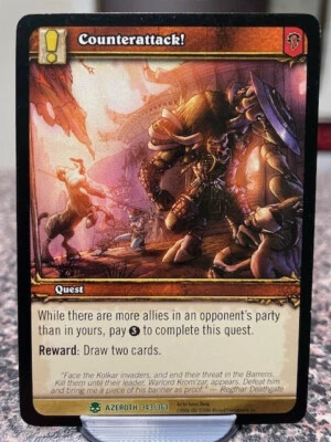 World of Warcraft Single Card Counterattack! Quest Uncommon 343/361 - Image 1 of 2