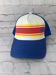 Callaway Golf Blue White Snapback Adjustable Adult Cap Hat Stripes Mesh Cap - Picture 1 of 6