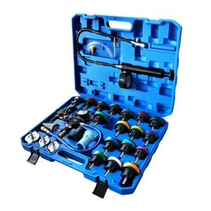 Universal Radiator Pressure Tester Vacuum Type Cooling System Refill Kit 28PCS - Picture 1 of 13