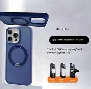 Magnetic Case with 360° Rotatable Ring Phone Stand For iPhone 16 Pro Max 15 14 - Picture 1 of 14