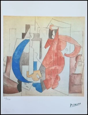 PABLO PICASSO * Compostion * 28 x 38 cm*signed lithograph*limited # 106/250 - Bild 1 von 4