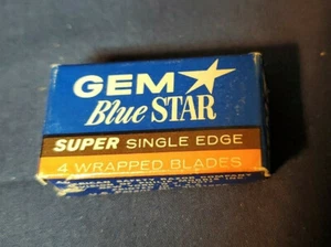 Paquete Vintage GEM Blue Star Hojas de Super Borde Único (4 HOJAS ENVUELTAS) - Imagen 1 de 6