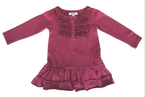 DKNY DONNA KARAN Girl's Dress Size 18M Violet Flair Stretch Shift Dress - Picture 1 of 6