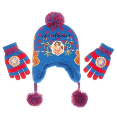 Disney Princesa Elena de Avalor Invierno Gorro Laponia Sherpa Sombrero Guantes Conjunto  Foto 1 de 3