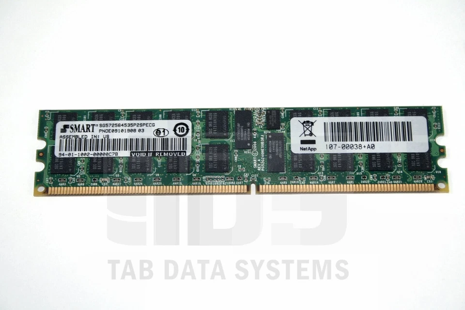 NetApp X3187-R5 2GB DIMM RAM Memory Module FAS31x0 107-00038+A0  - Image 1 of 1