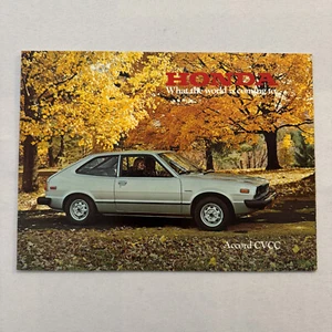 Honda Accord CVCC Car Sales Brochure Catalog Advertising Vintage - Picture 1 of 14