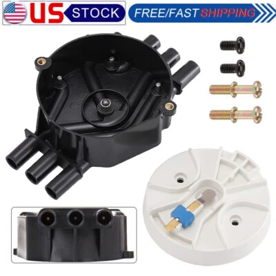 DR475 D321A Ignition Distributor Cap& Rotor Kit For Chevy GMC SUV V6 4.3L Vortec - Image 1 of 4