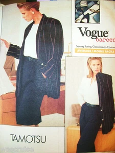 Miss Vogue Muster 2034 UNCUT Tamotsu Karriere Jacke Rock Hose Größe 8-10-12 OOP - Bild 1 von 2
